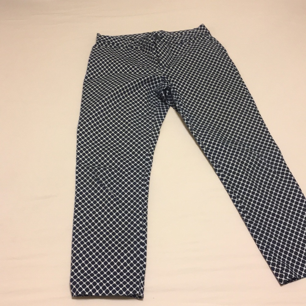 GAP pattern khakis blue and white size 4.